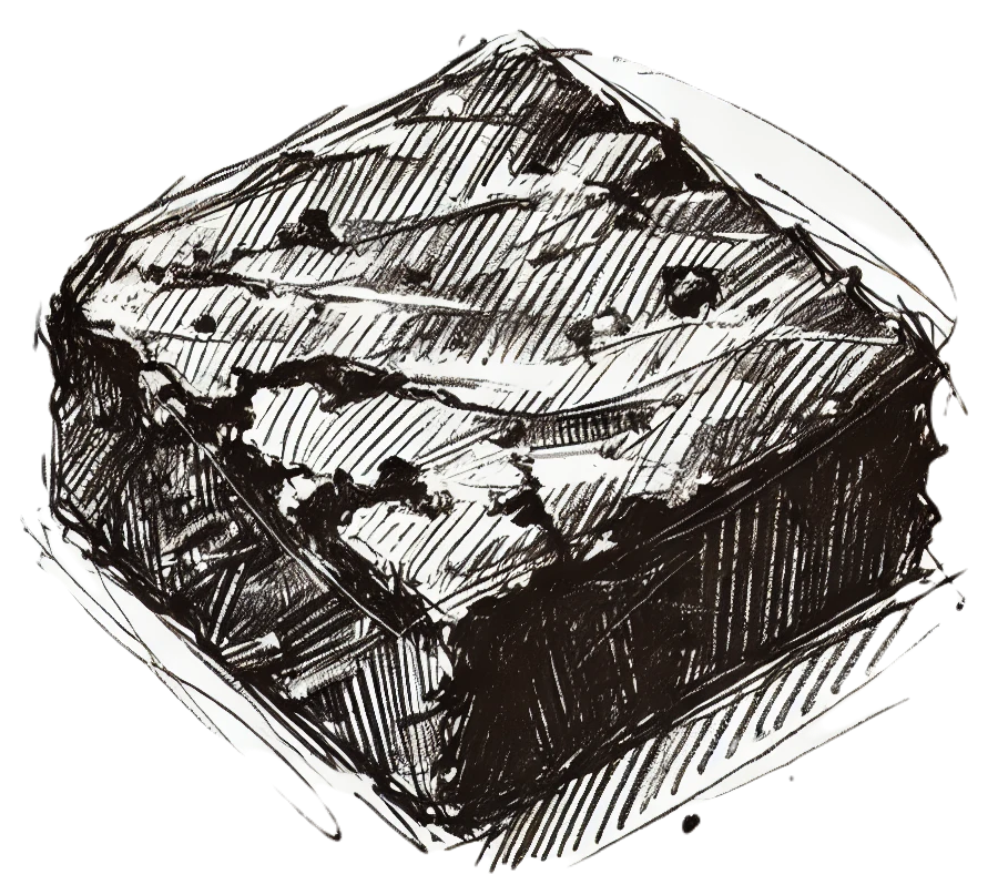 Plate of freshly baked Choc-chip Blondies