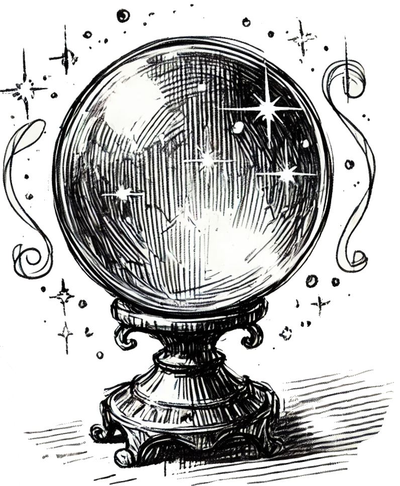 Crystal ball symbolizing the future vision for Pasgeti